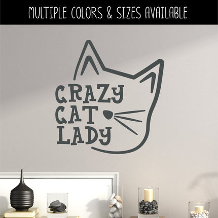 Crazy Cat Lady Vinyl Decal/Sticker
