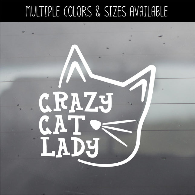 Crazy Cat Lady Vinyl Decal/Sticker