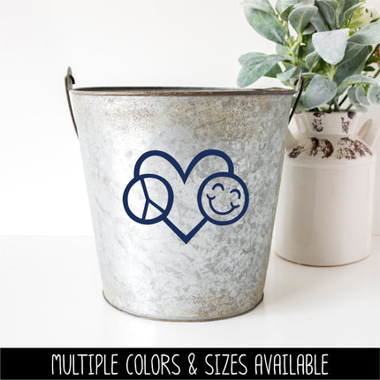 Peace Love Happiness Vinyl Decal/Sticker