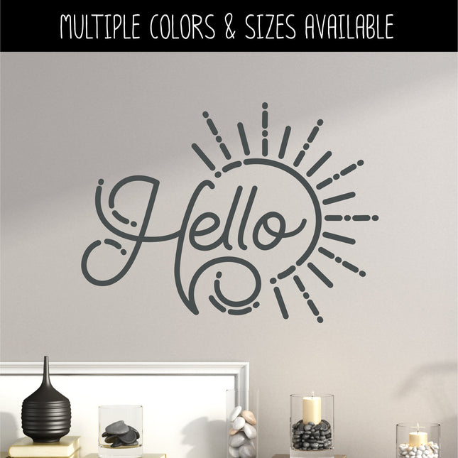 Hello Sun Vinyl Decal/Sticker