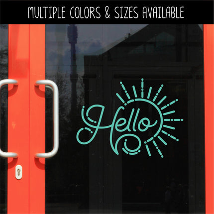 Hello Sun Vinyl Decal/Sticker