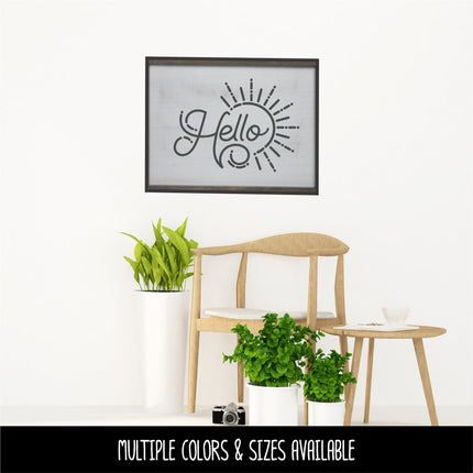 Hello Sun Vinyl Decal/Sticker