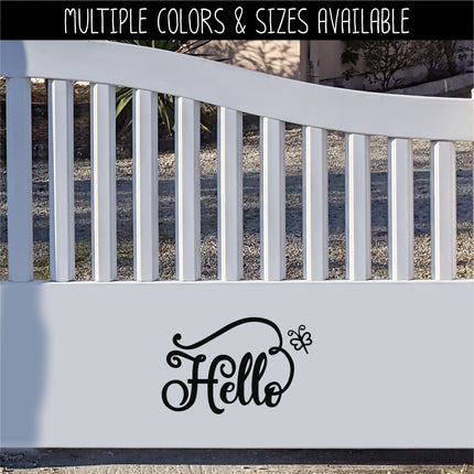 Hello Dragonfly Vinyl Decal/Sticker