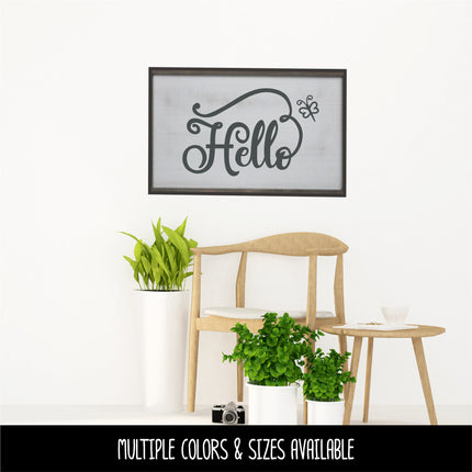 Hello Dragonfly Vinyl Decal/Sticker