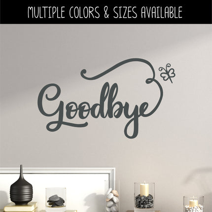Goodbye Dragonfly Heart Vinyl Decal/Sticker