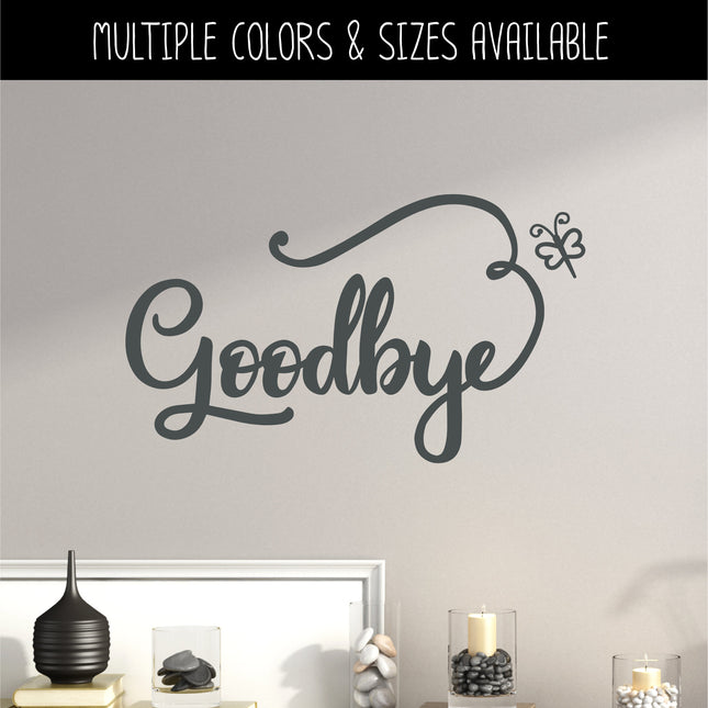 Goodbye Dragonfly Heart Vinyl Decal/Sticker