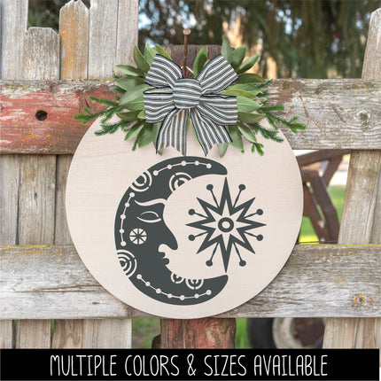 Moon and Star Vinyl Decal/Sticker