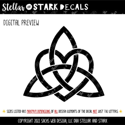 Holy Trinity Heart Vinyl Decal/Sticker