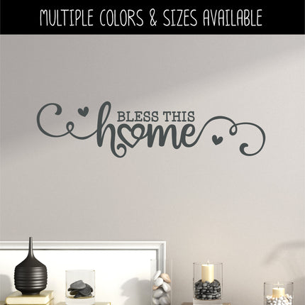 Bless This Home Vinyl Decal/Sticker