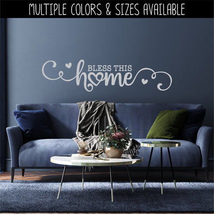 Bless This Home Vinyl Decal/Sticker