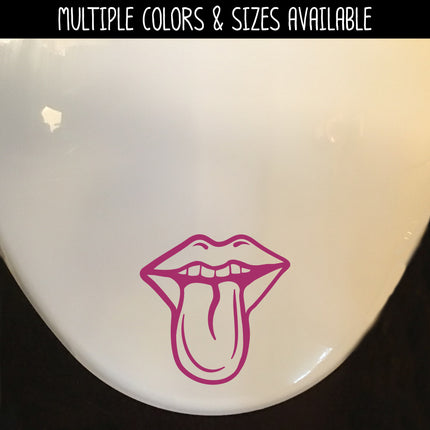Funny Mouth Sticking Tongue Out Vinyl Decal/Sticker