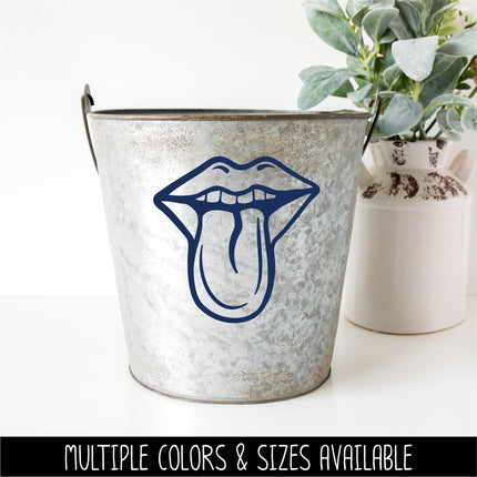 Funny Mouth Sticking Tongue Out Vinyl Decal/Sticker