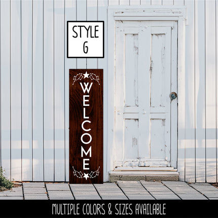 Vertical Big & Little Dipper Welcome Vinyl Decal/Sticker