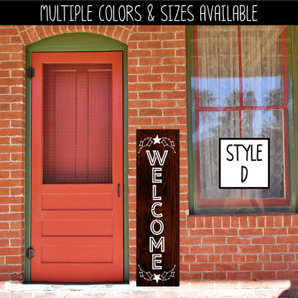 Vertical Big & Little Dipper Welcome Vinyl Decal/Sticker