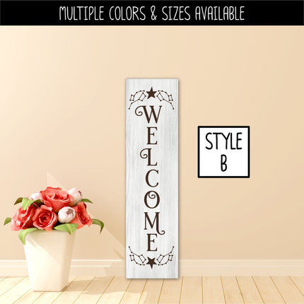 Vertical Big & Little Dipper Welcome Vinyl Decal/Sticker