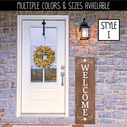 Vertical Big & Little Dipper Welcome Vinyl Decal/Sticker