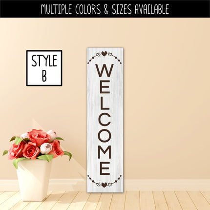 Custom Decoration Vertical Welcome Vinyl Decal/Sticker