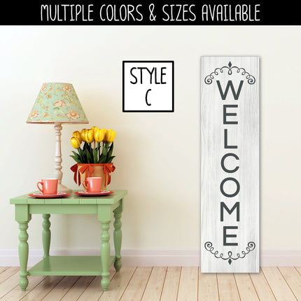 Custom Decoration Vertical Welcome Vinyl Decal/Sticker