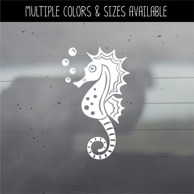 Whimsical Seahorse Vinyl Decal/Sticker