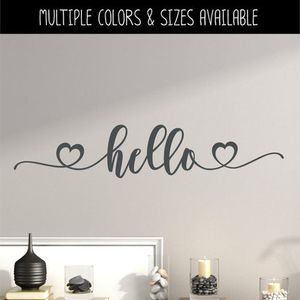 Hello Hearts Vinyl Decal/Sticker