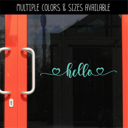 Hello Hearts Vinyl Decal/Sticker