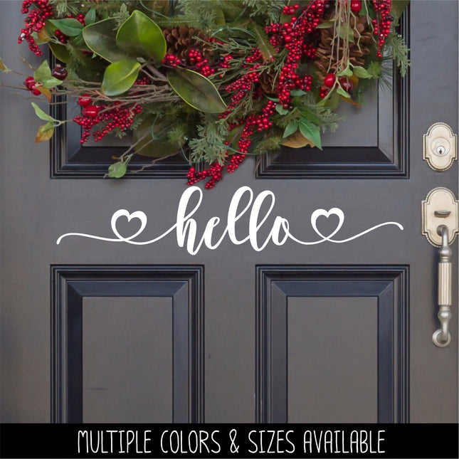 Hello Hearts Vinyl Decal/Sticker