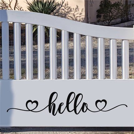 Hello Hearts Vinyl Decal/Sticker