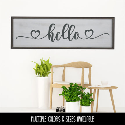 Hello Hearts Vinyl Decal/Sticker