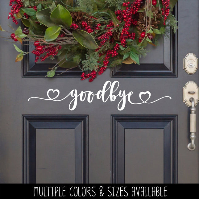 Goodbye Heart Vinyl Decal/Sticker