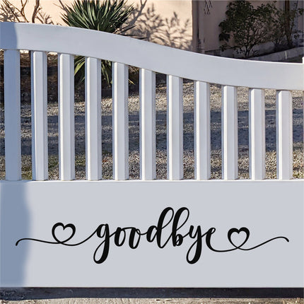 Goodbye Heart Vinyl Decal/Sticker