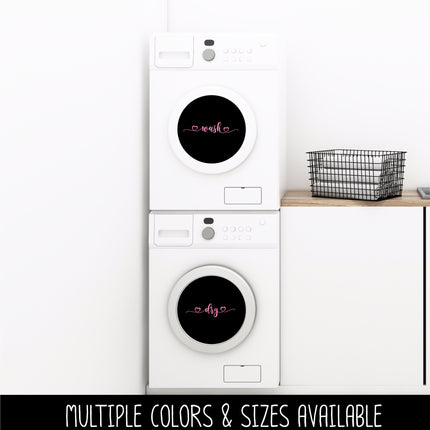 Wash and Dry Hearts Vinyl Decal/Sticker Set