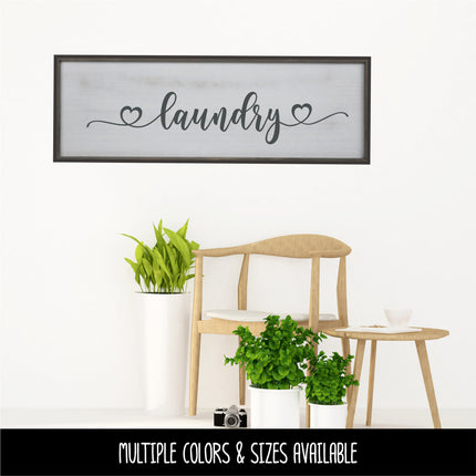 Laundry Hearts Vinyl Decal/Sticker