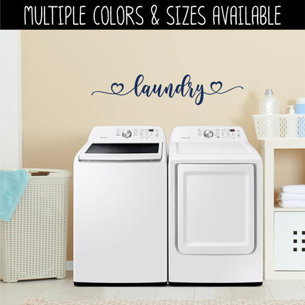 Laundry Hearts Vinyl Decal/Sticker