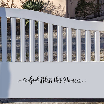 God Bless This Home Vinyl Decal/Sticker