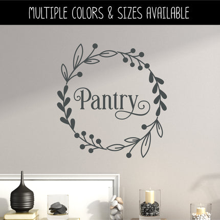 Ornamental Kitchen Pantry Vinyl Decal/Sticker