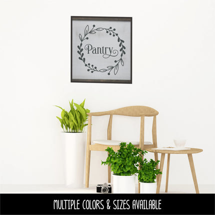 Ornamental Kitchen Pantry Vinyl Decal/Sticker