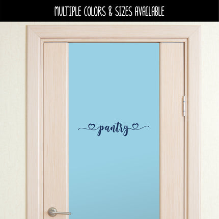 Kitchen Pantry Hearts Vinyl Decal/Sticker