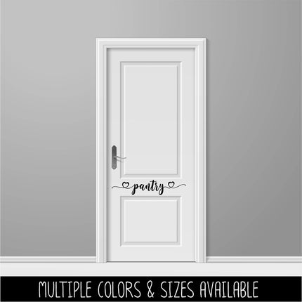 Kitchen Pantry Hearts Vinyl Decal/Sticker