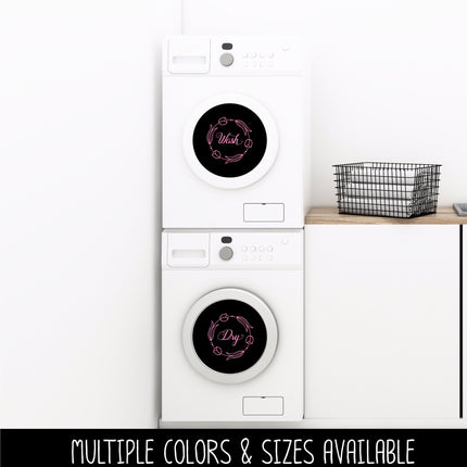 Tulip Wash Dry Wreath Vinyl Decal/Sticker Set