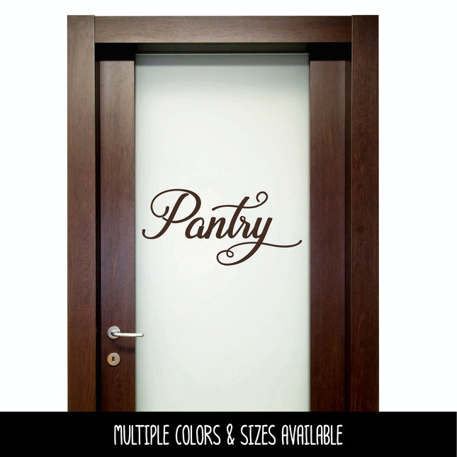 Antique Script Kitchen Pantry Vinyl Decal/Sticker