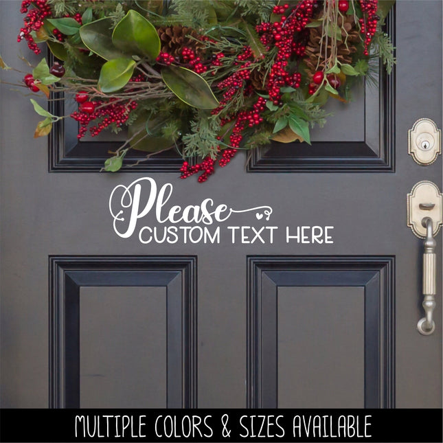 CUSTOM Please Custom Text Here Vinyl Decal/Sticker