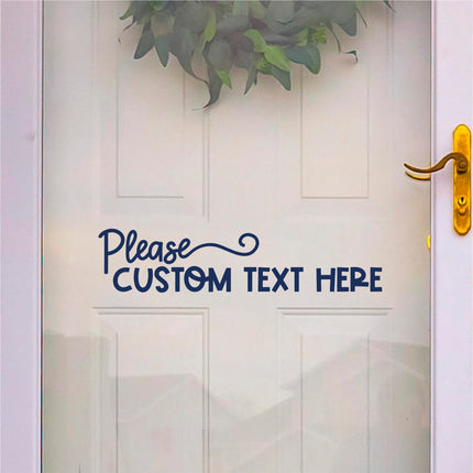 CUSTOM Funky Please Custom Text Here Vinyl Decal/Sticker