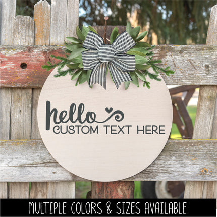 CUSTOM Hello Heart Custom Text Here Vinyl Decal/Sticker