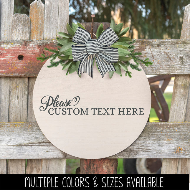 CUSTOM Elegant Please Custom Text Here Vinyl Decal/Sticker