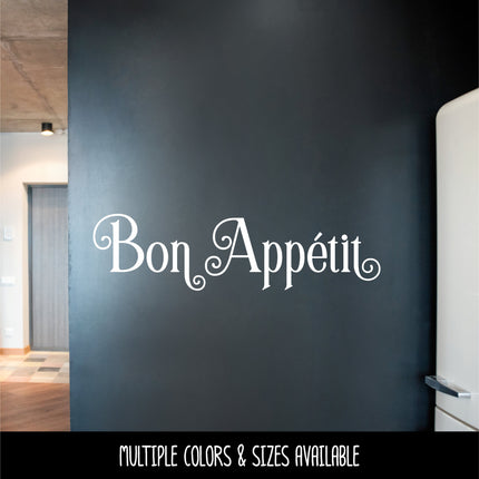 Ornamental Bon Appetit Vinyl Decal/Sticker