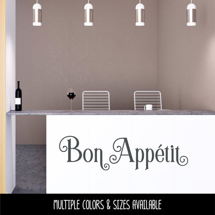 Ornamental Bon Appetit Vinyl Decal/Sticker