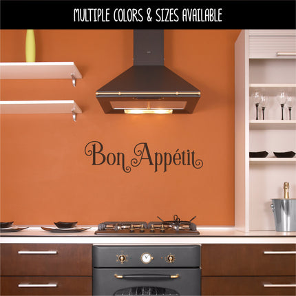 Ornamental Bon Appetit Vinyl Decal/Sticker