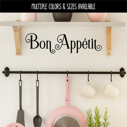 Ornamental Bon Appetit Vinyl Decal/Sticker