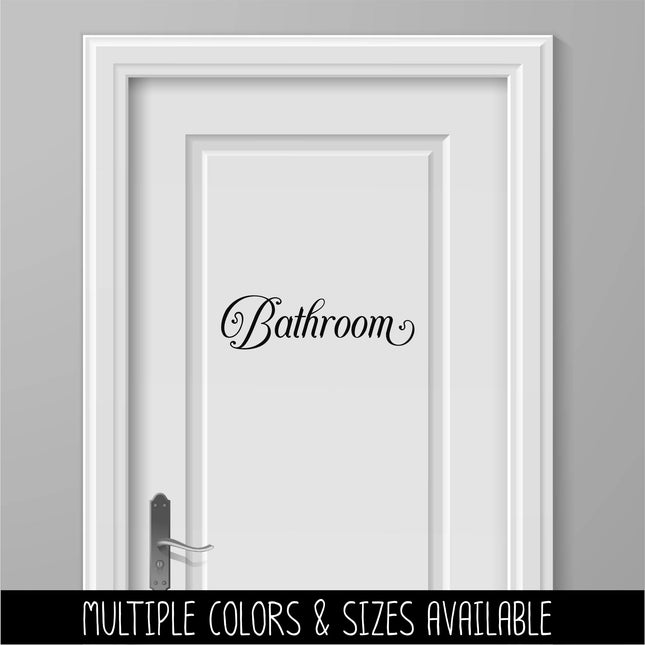 Vintage Bathroom Vinyl Decal/Sticker