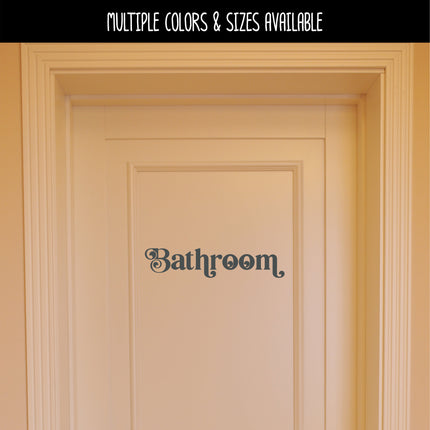Cute Chunky Bathroom Vinyl Decal/Sticker